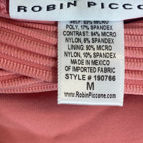 ROBIN PICCONE Pink Lemonade Lily Sash Hipster Moderate Coverage Bikini Bottoms - Picture 7 of 9